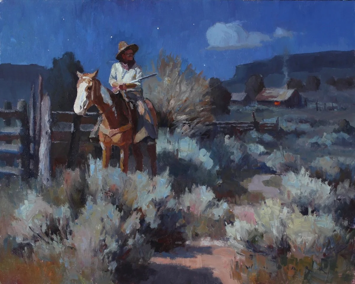 Jim Wodark | Sage Sentry | 20x24 | oil⁠
⁠
#artoftheday #painting #westernart #oldwest #southwestart