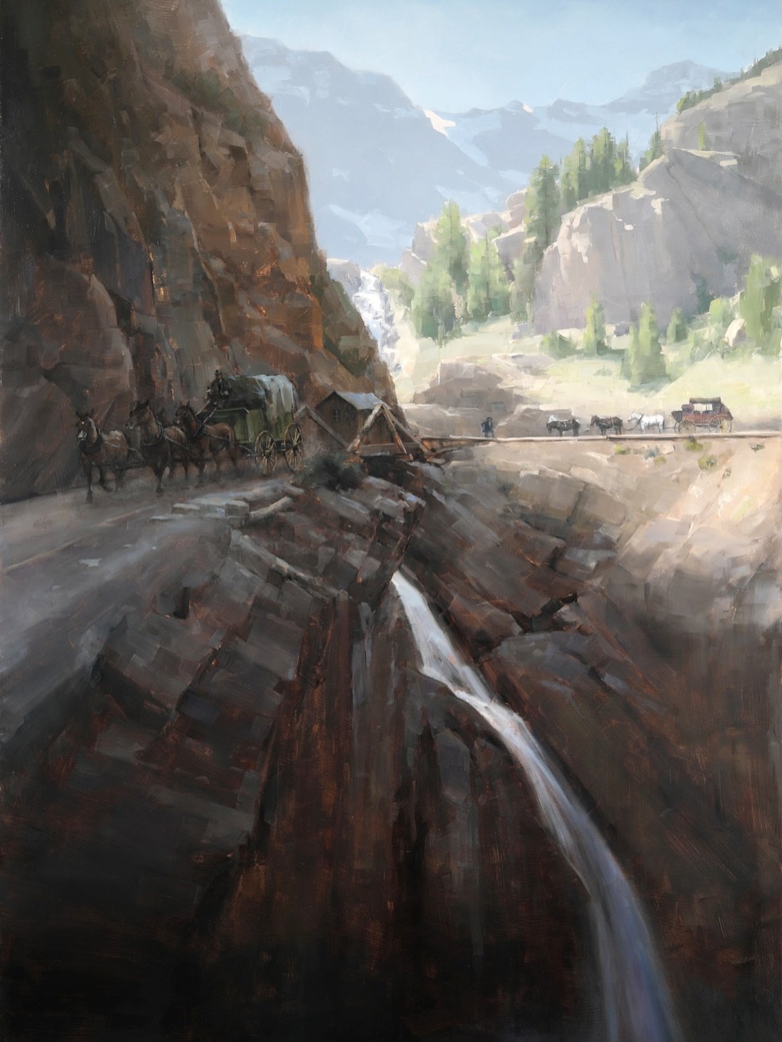 We are excited about all of the new artwork coming in this week for our annual Indian Market Show!⁠
⁠
Dave Santillanes | Otto&rsquo;s Road | 68x48 | oil⁠
⁠
Check out our New Arrivals page and stop by the gallery this week while you visit beautiful Sa