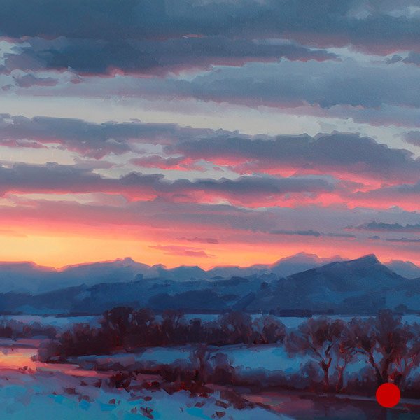 SOLD - Twilight Over Ice