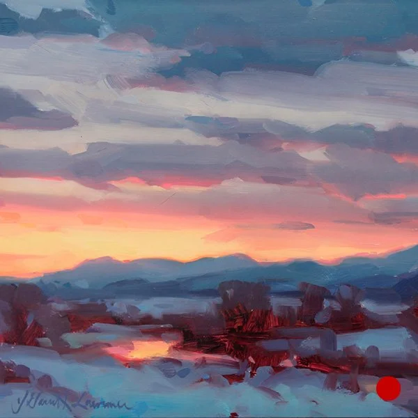 SOLD - Study For Twilight Over Ice