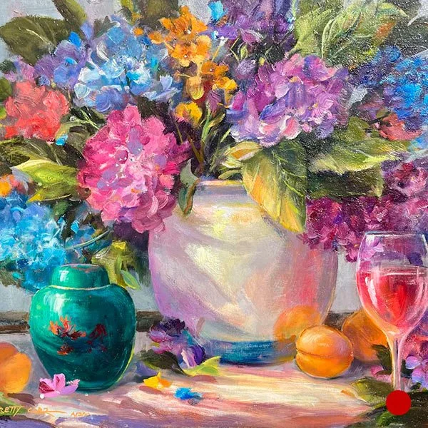 SOLD - Hydrangeas In Evening Light