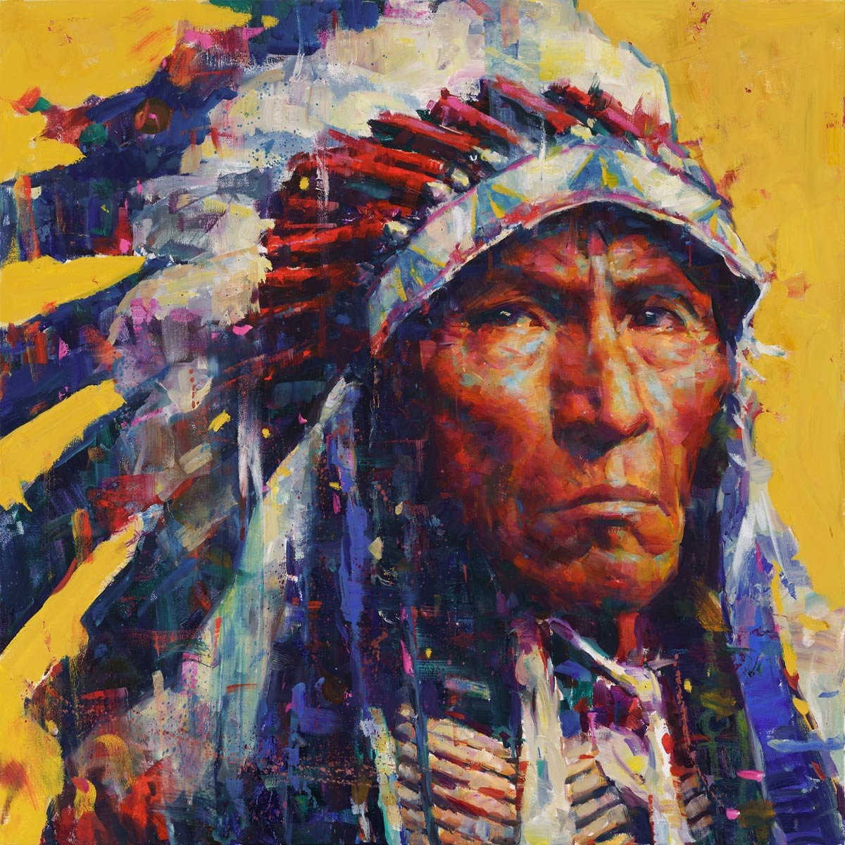 Jerry Salinas | Wisdom | 30x30 | oil