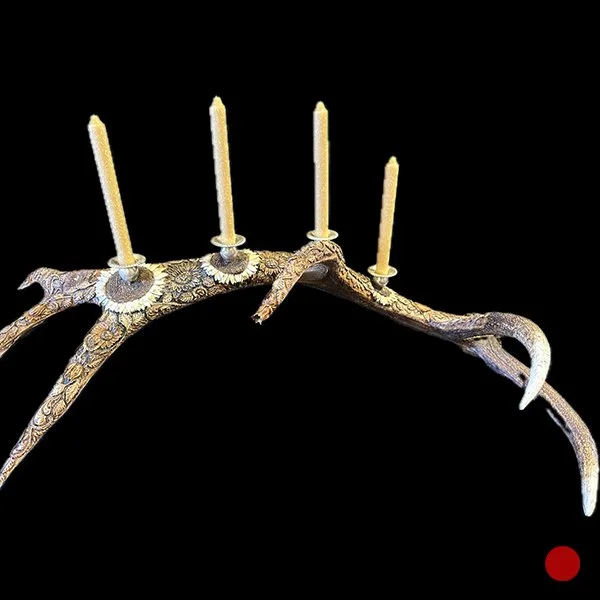 SOLD - Elk Antler Candelabra