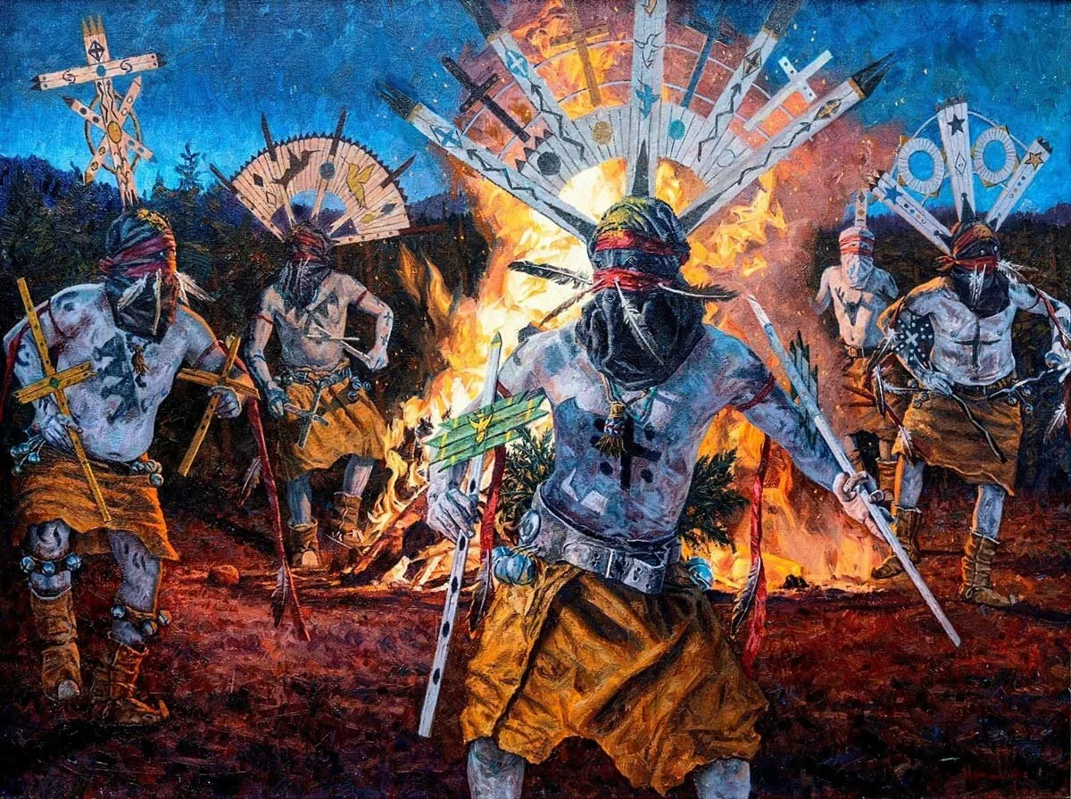 Night Dance Of The San Carlos Apache - Sunrise Ceremony