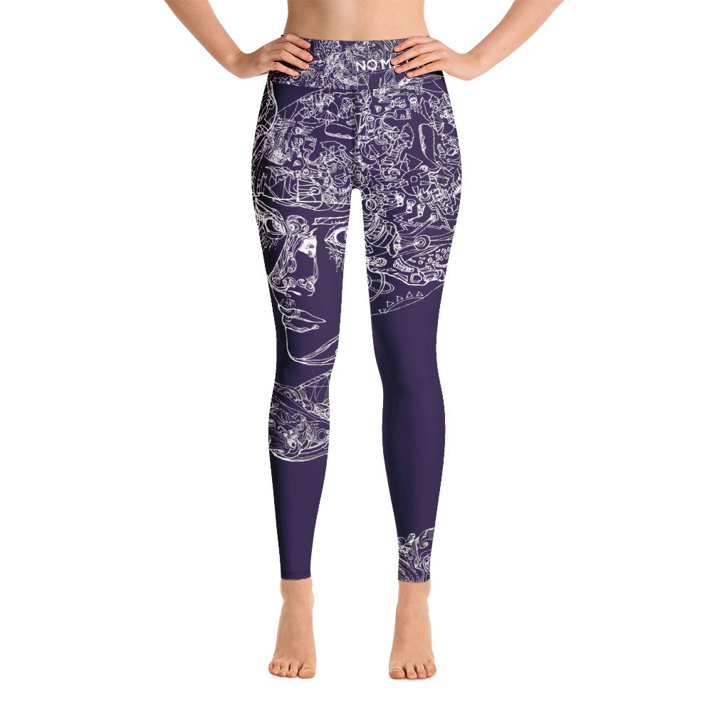 YX02 Quantum Blue Limitless Yoga Leggings — NO.MA.S.A by Tze Toh