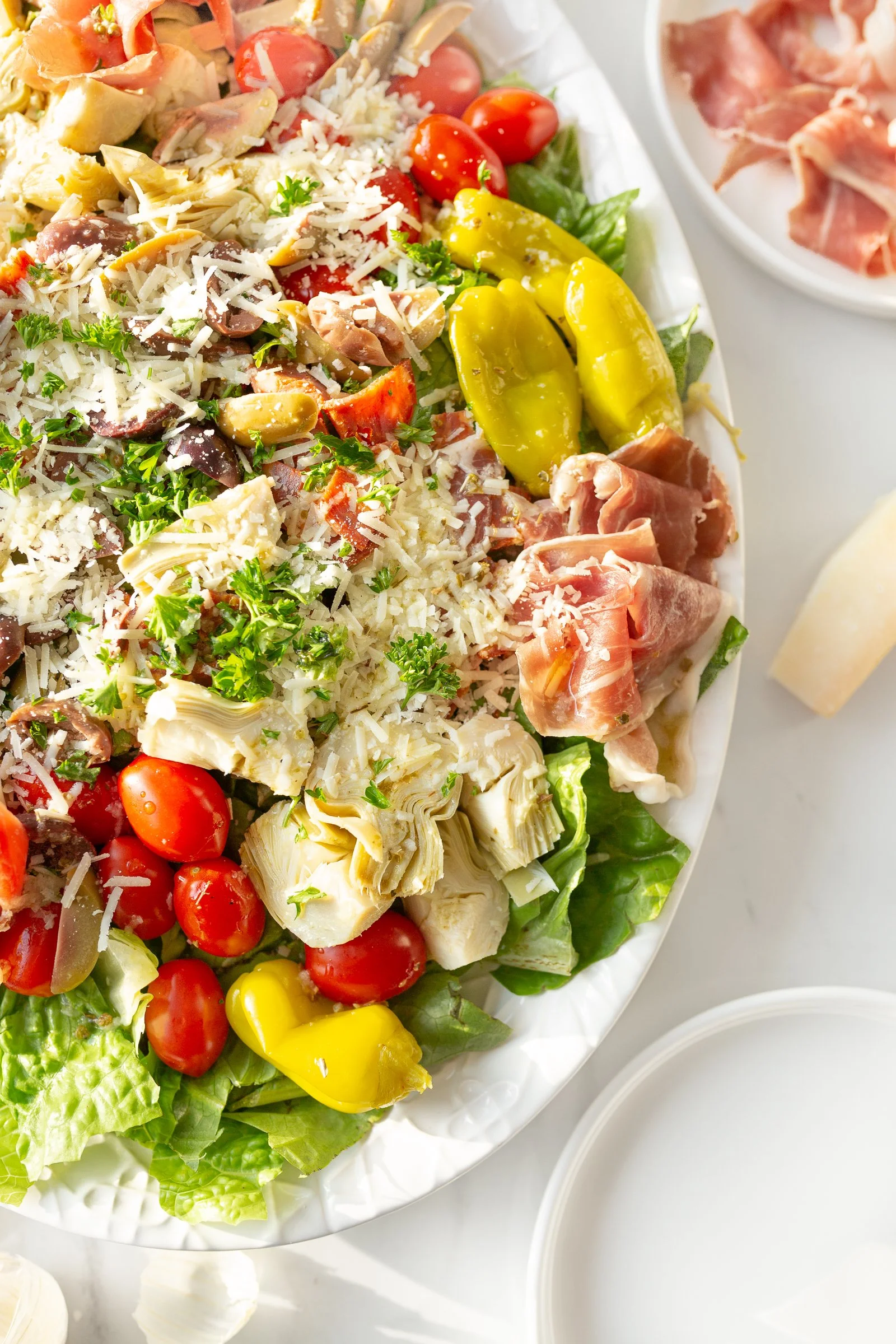 Antipasto Salad with Italian Vinaigrette — Strawberry Cream Kitchen