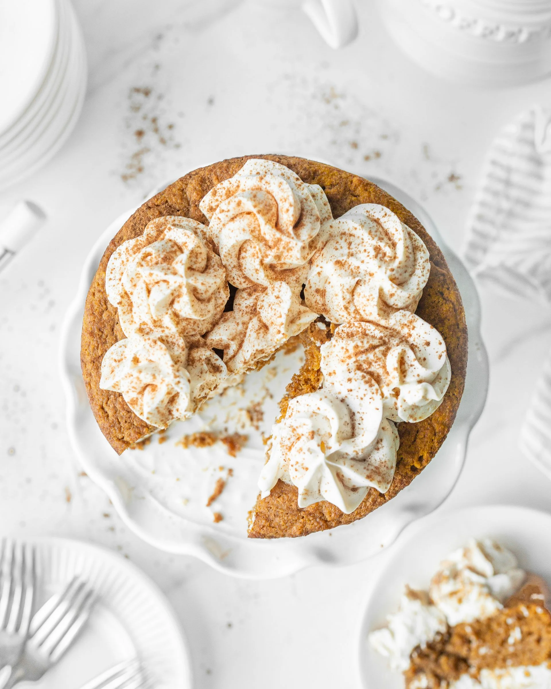 GF Pumpkin Spiced Cake with Cream Cheese Frosting — Strawberry Cream