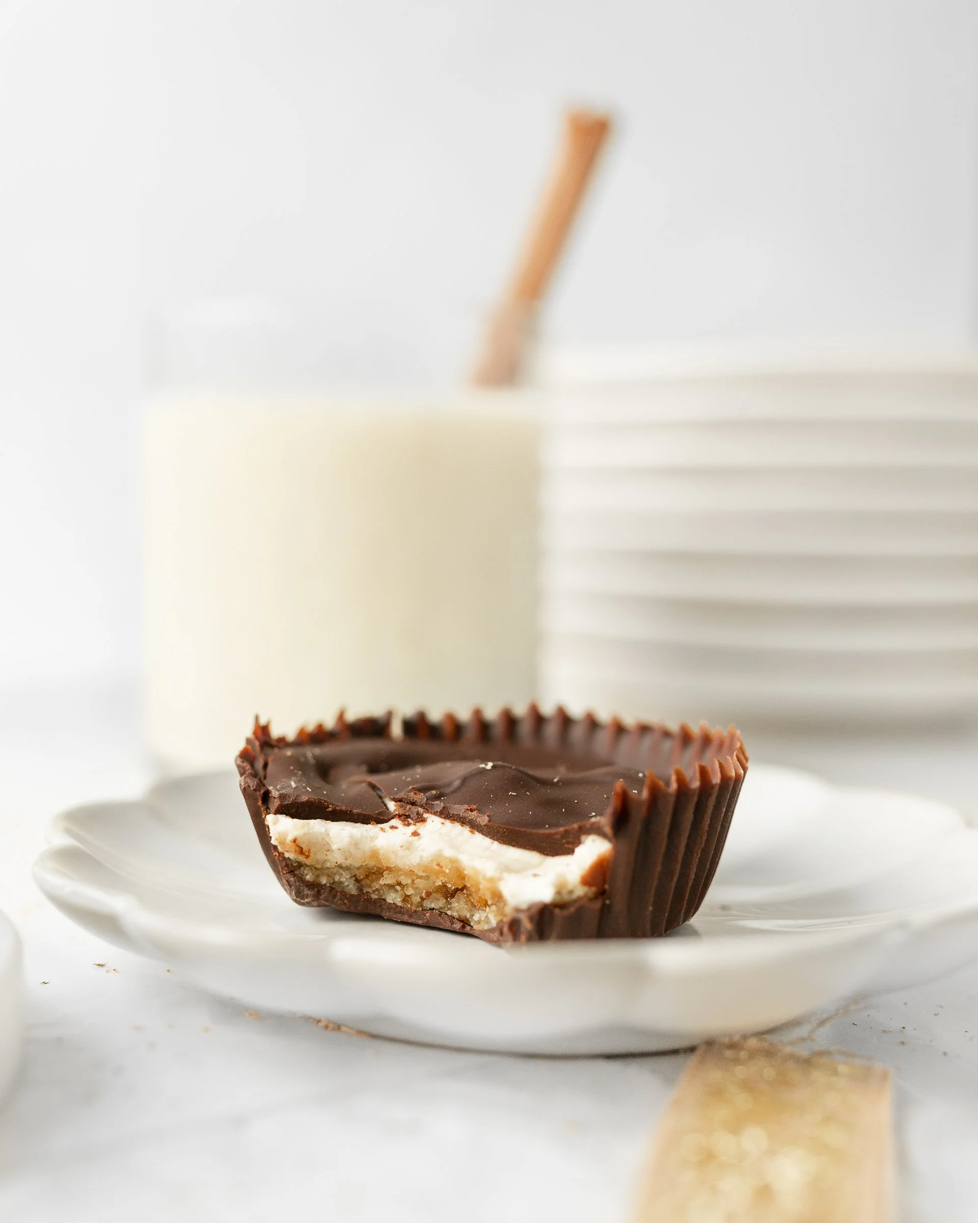 GF Chocolatecovered Eggnog Cheesecake Bites — Strawberry Cream Kitchen