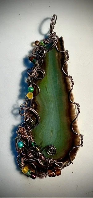The Museum is having a wire wrap class to create an agate slice sun-catcher