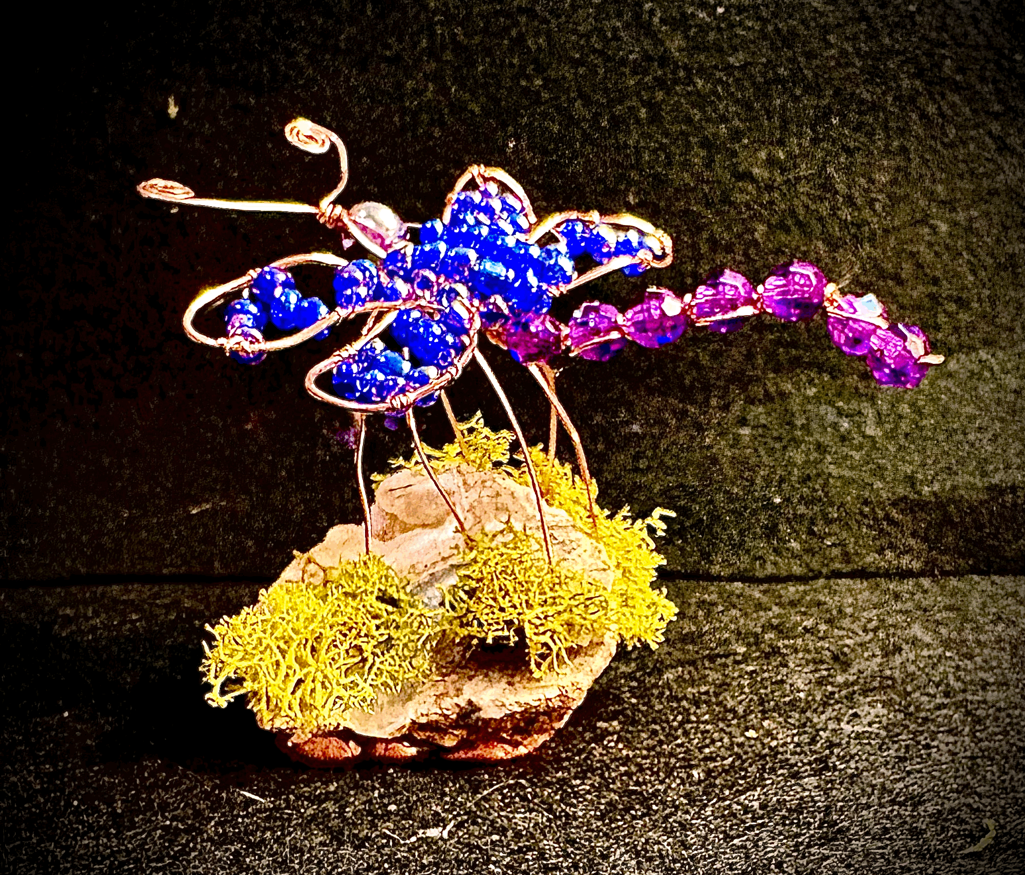 Wire Wrap Class to create a Dragonfly on a Stone