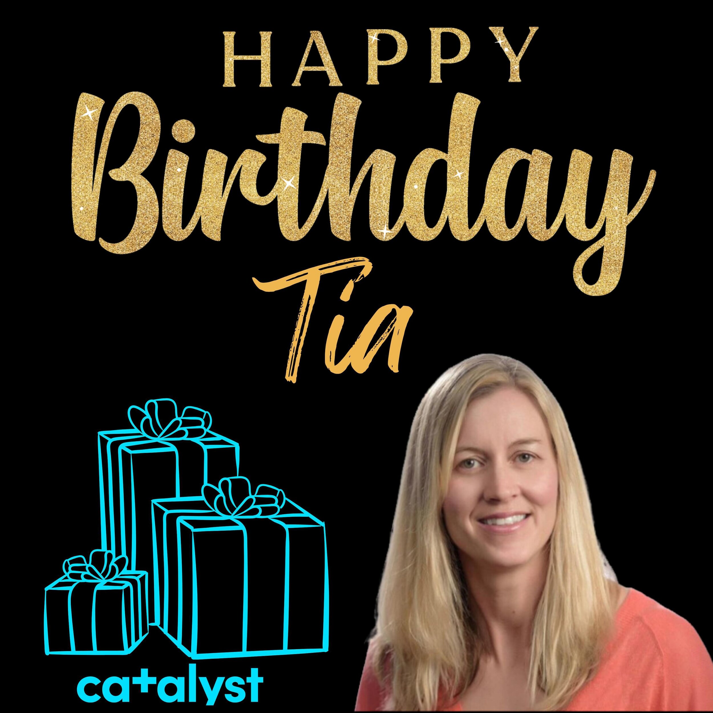 🥳 Happy birthday Tia!! 🥳

✨ Your infectious smile always brightens our day and your bubbly personality spreads joy wherever you go. ✨ 

🎉 Cheers to another year filled with all the laughter and happiness you deserve! 🎈