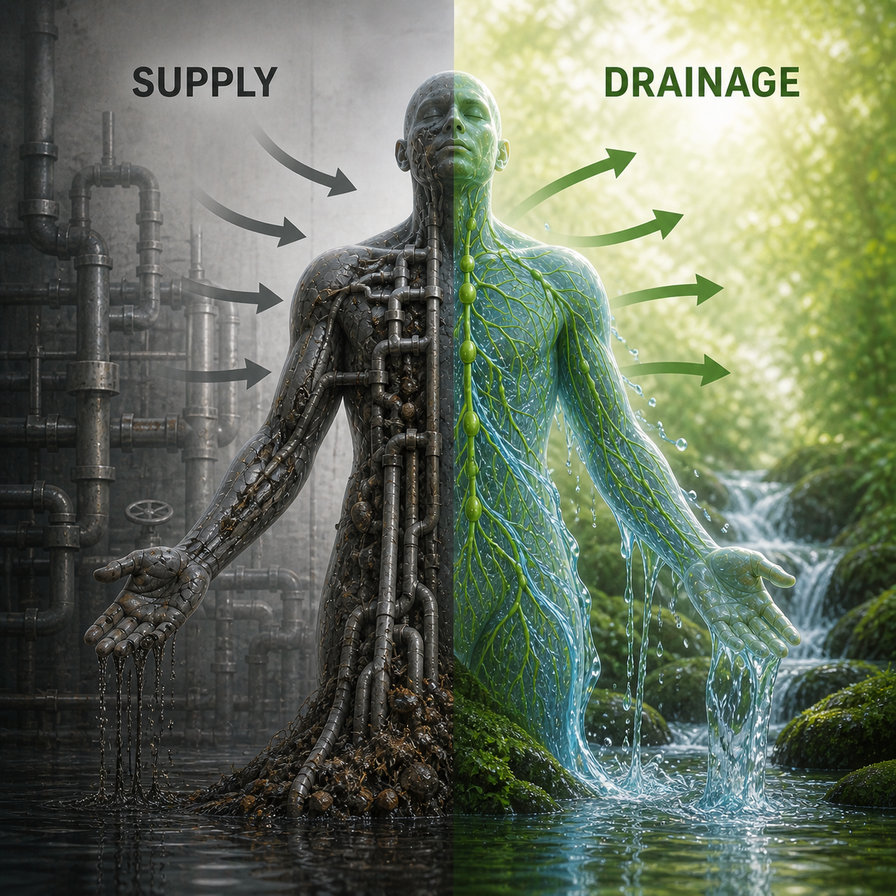 Drainage Precedes Supply