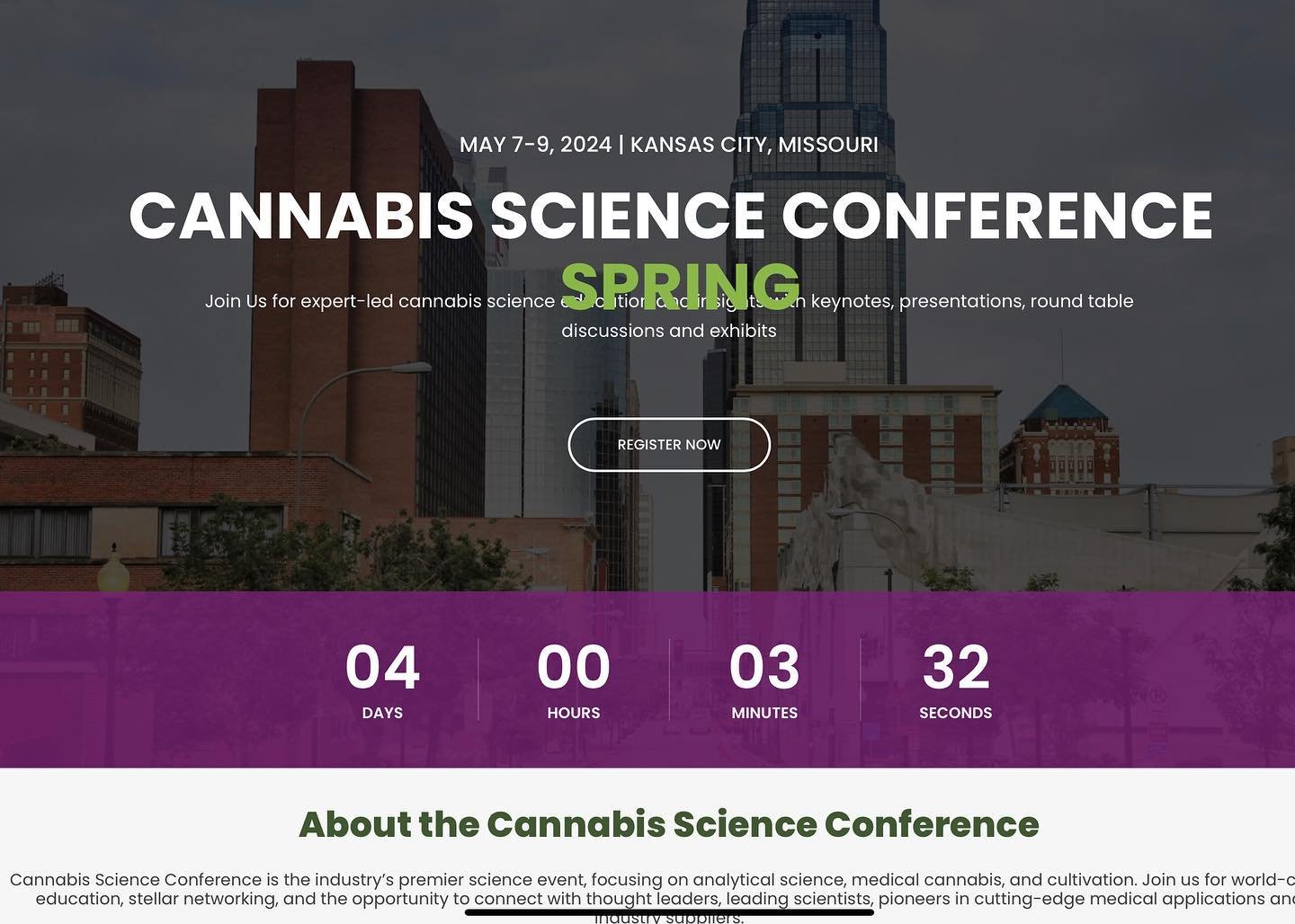 ~. #sciencefriday 
We are heading east next week for another science conference with several days of lectures.  This one has four tracks of interest: Cultivation, Analytical, Compliance and Medical, with a leaning focus on healthcare. 
~
When we retu