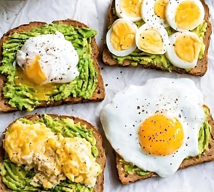 Avocado Toast and Eggs - Four Ways