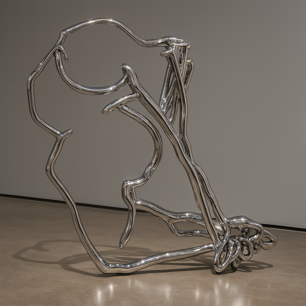 Pulchritudinous #15 | Stainless steel sculpture proposal  | 6'