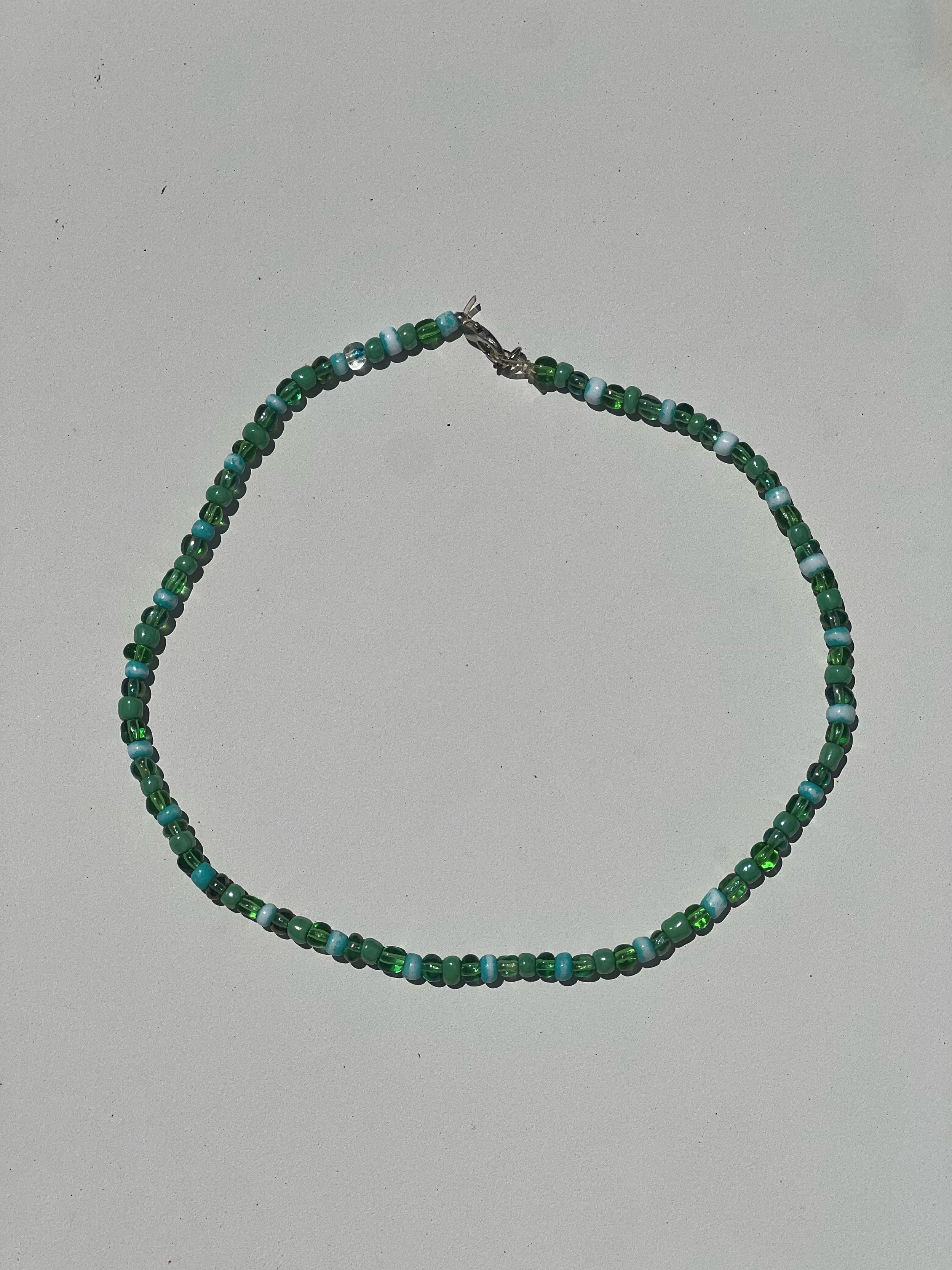Green Beaded Choker