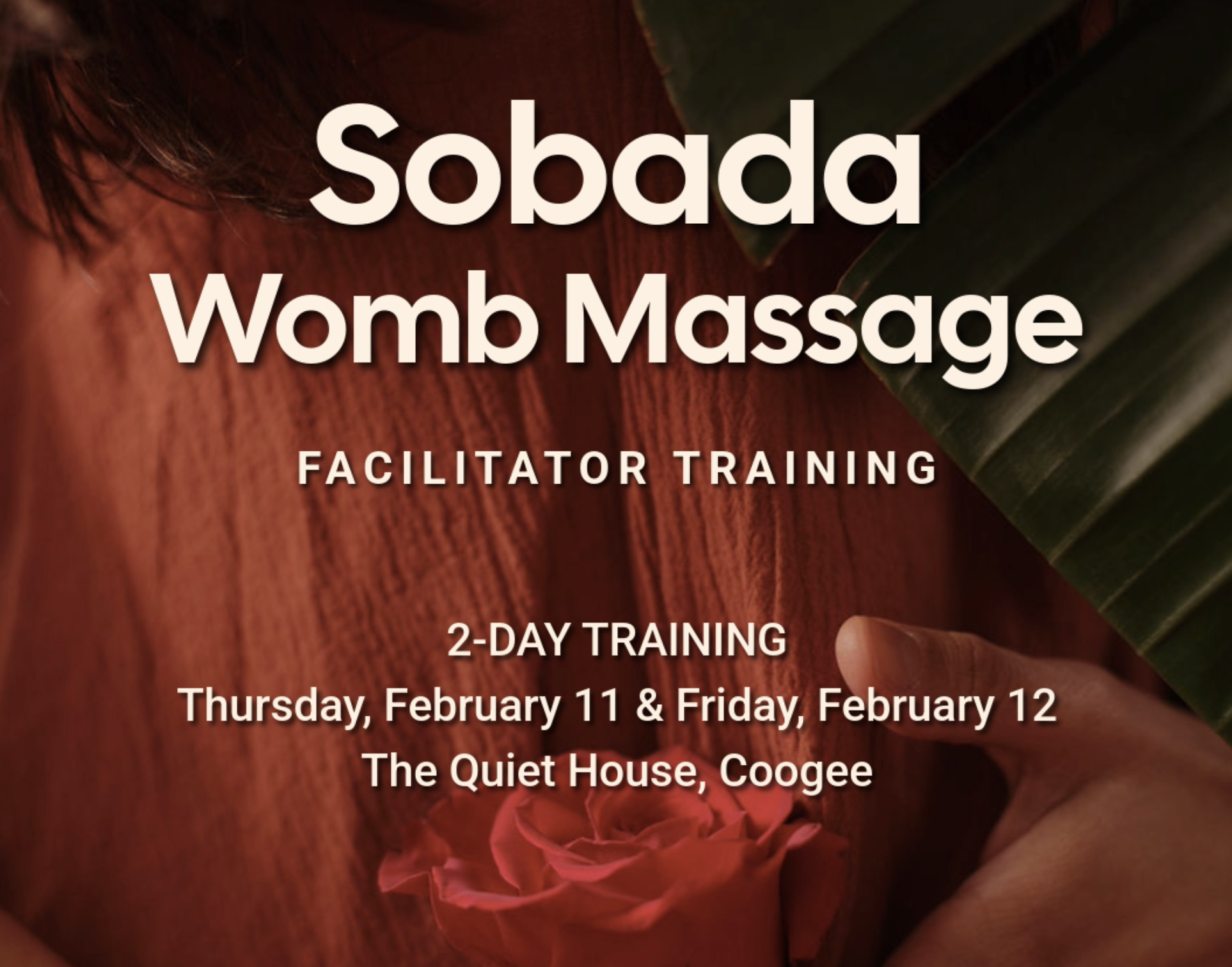 'Sobada' womb Massage Facilitator Training