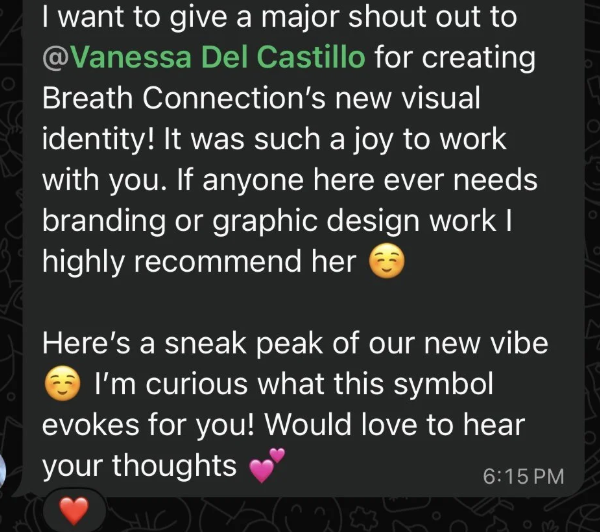 The Light Arts, Brand design testimonial