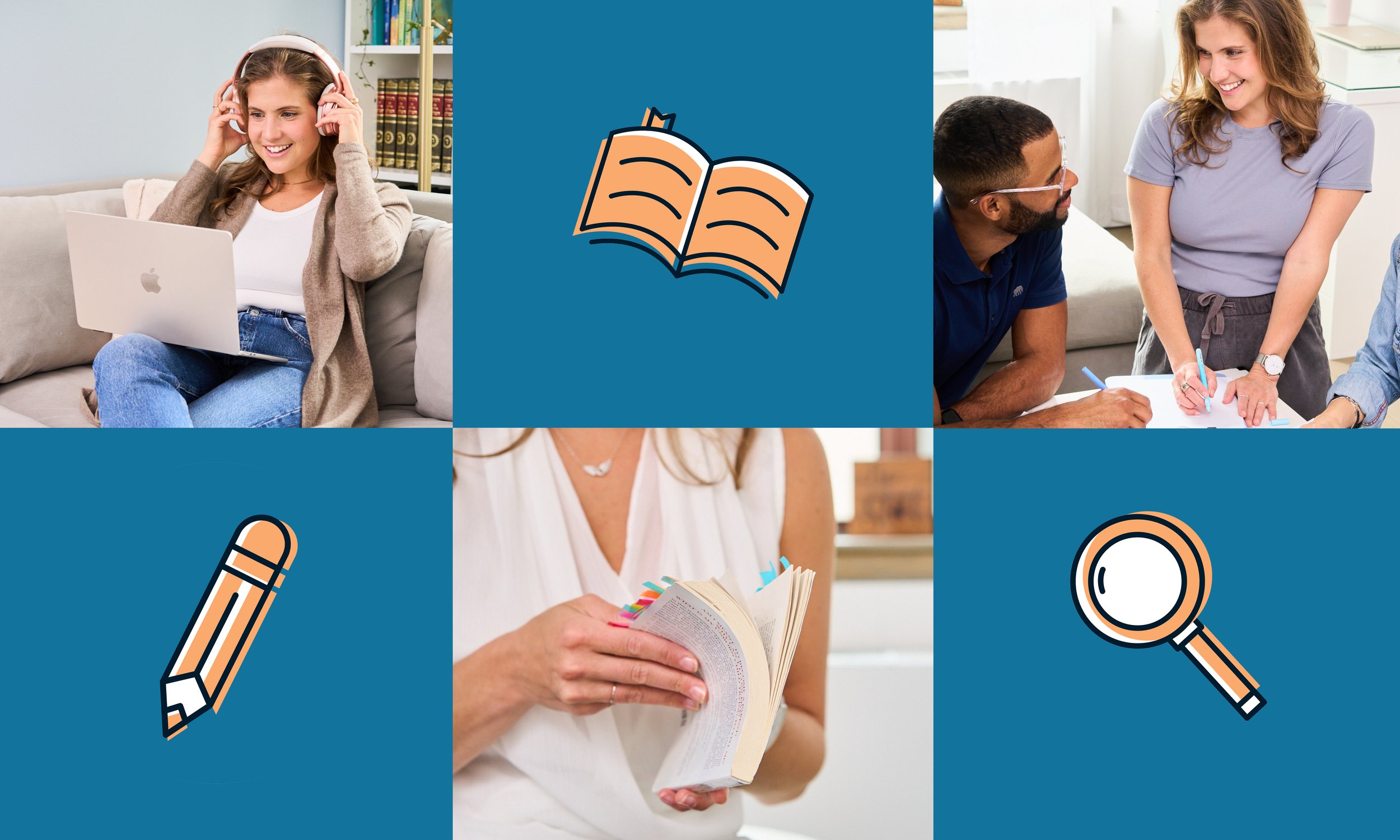 UpLevel Tutoring brand identity collage — The Light Arts Design