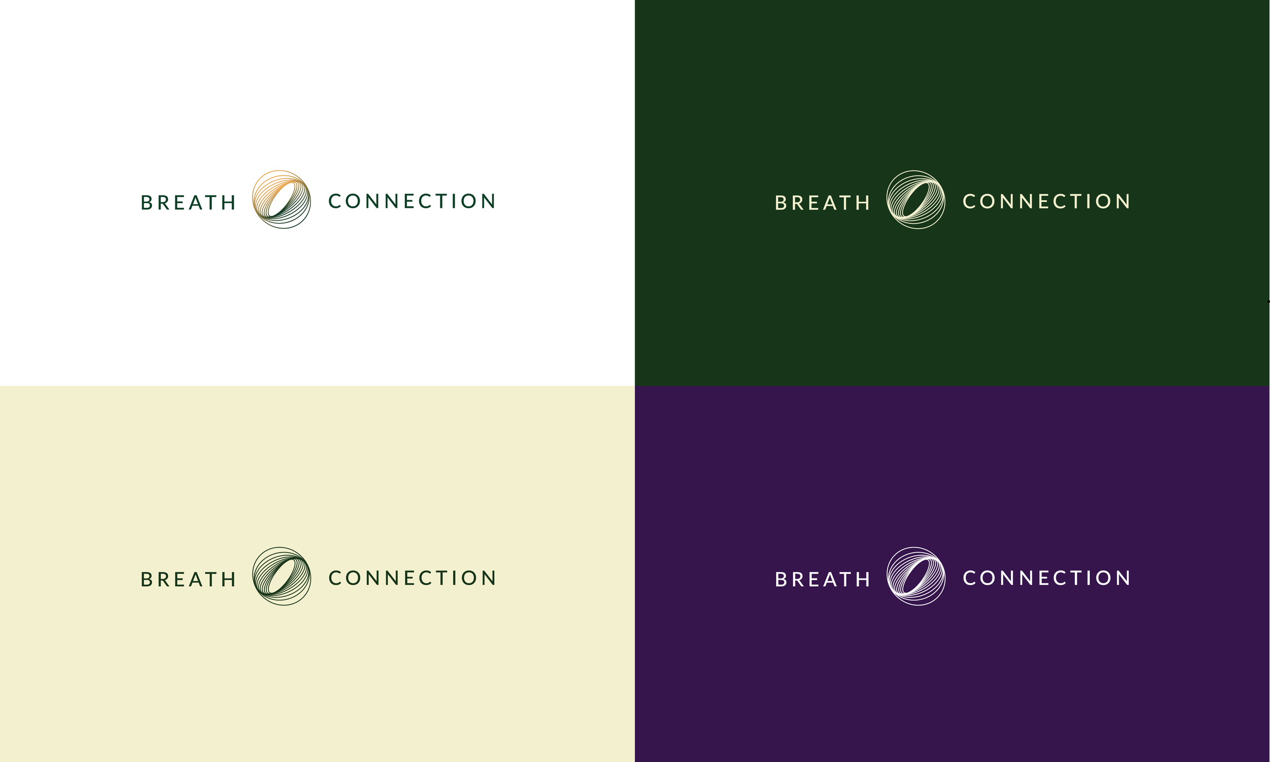 Breath Connection logo and colour palette — soulful branding by The Light Arts Design