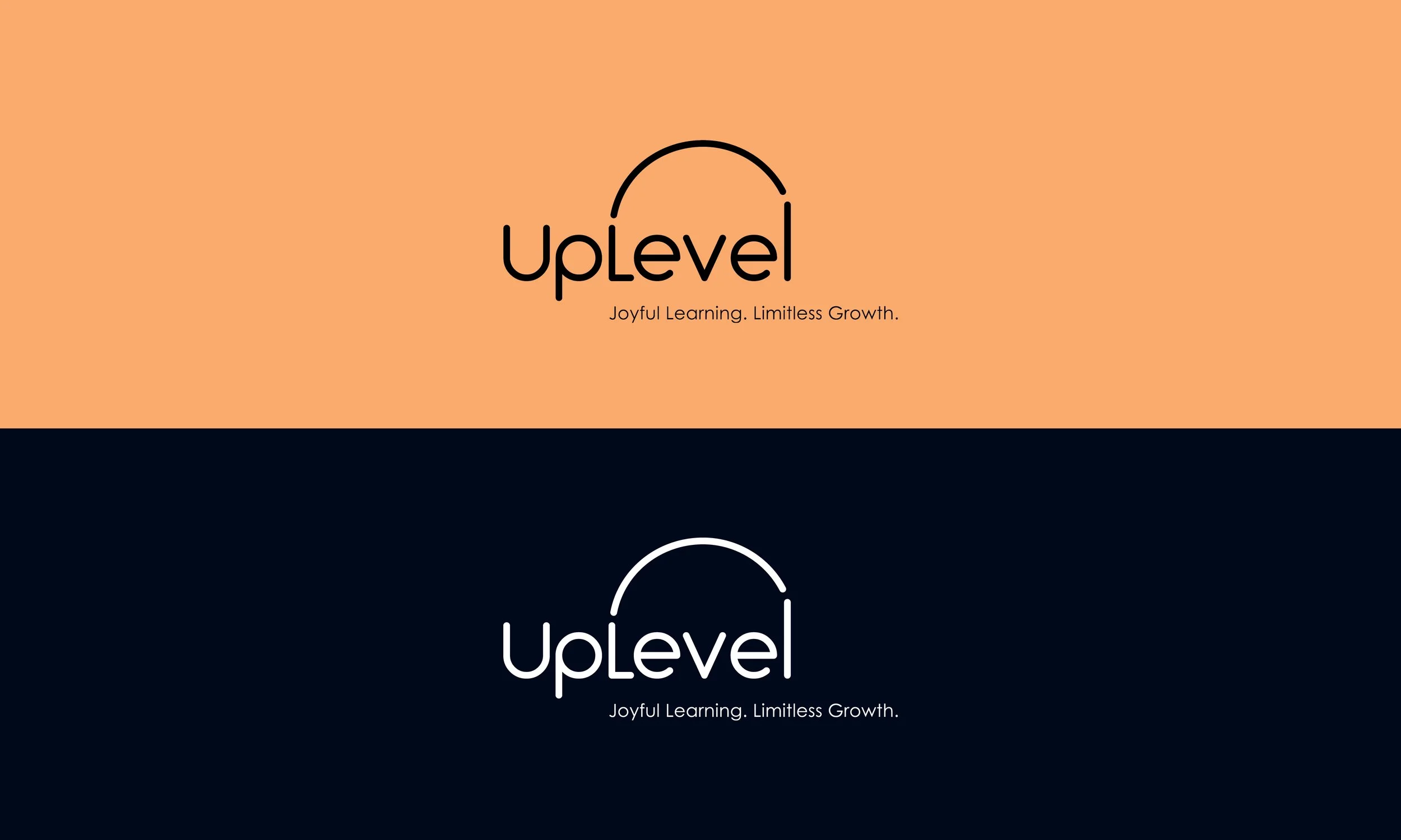 UpLevel Tutoring brand identity in use — The Light Arts Design