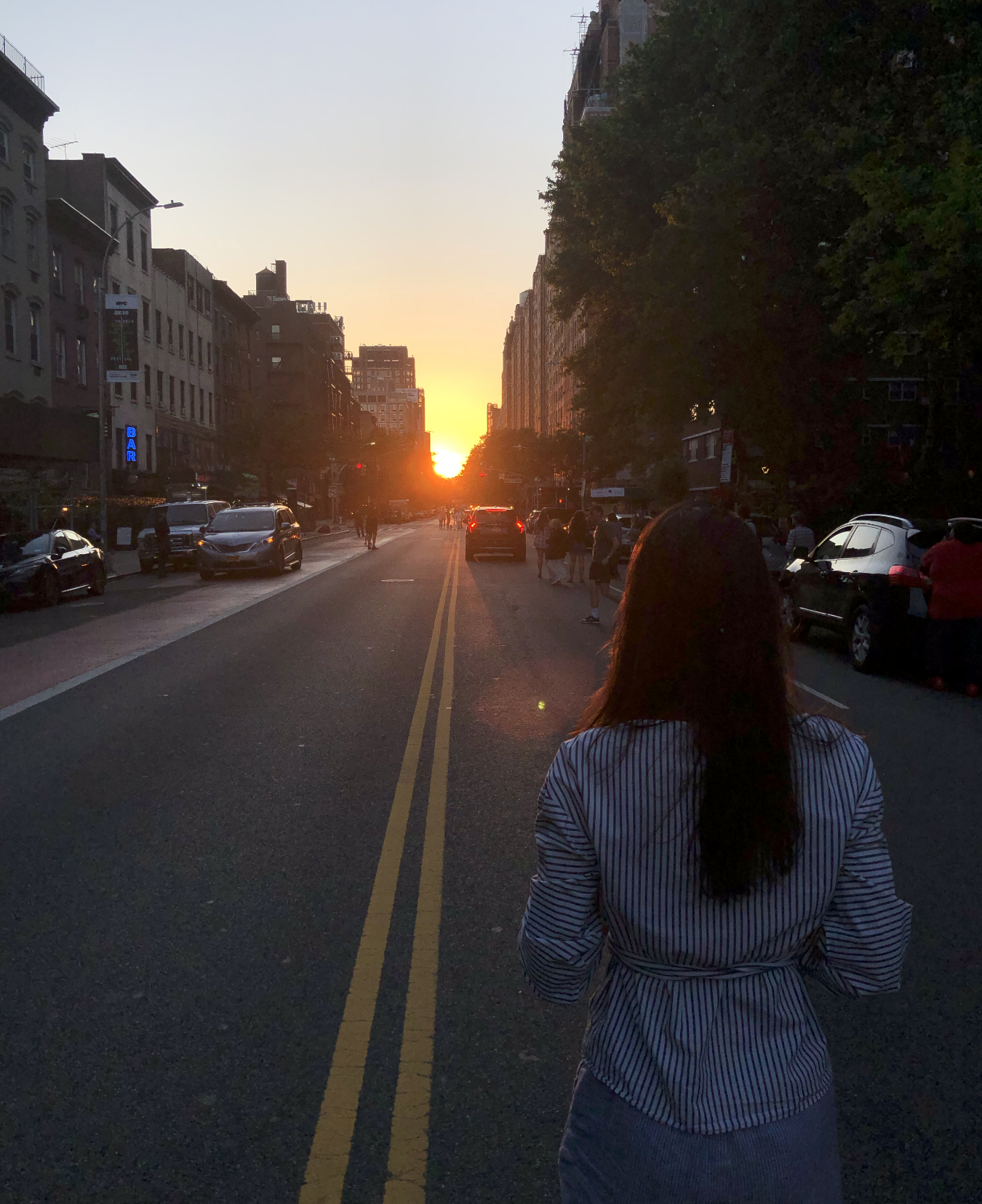 Vanessa Del Castillo at Manhattan sunset — NYC healing and spiritual community guide by The Light Arts