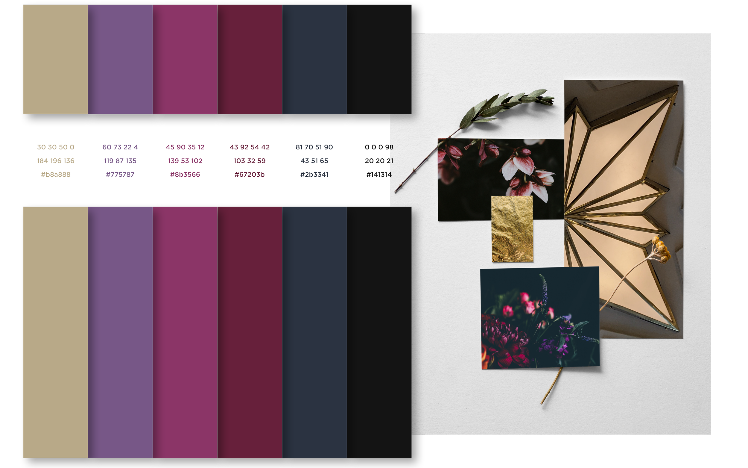 Colour palette branding