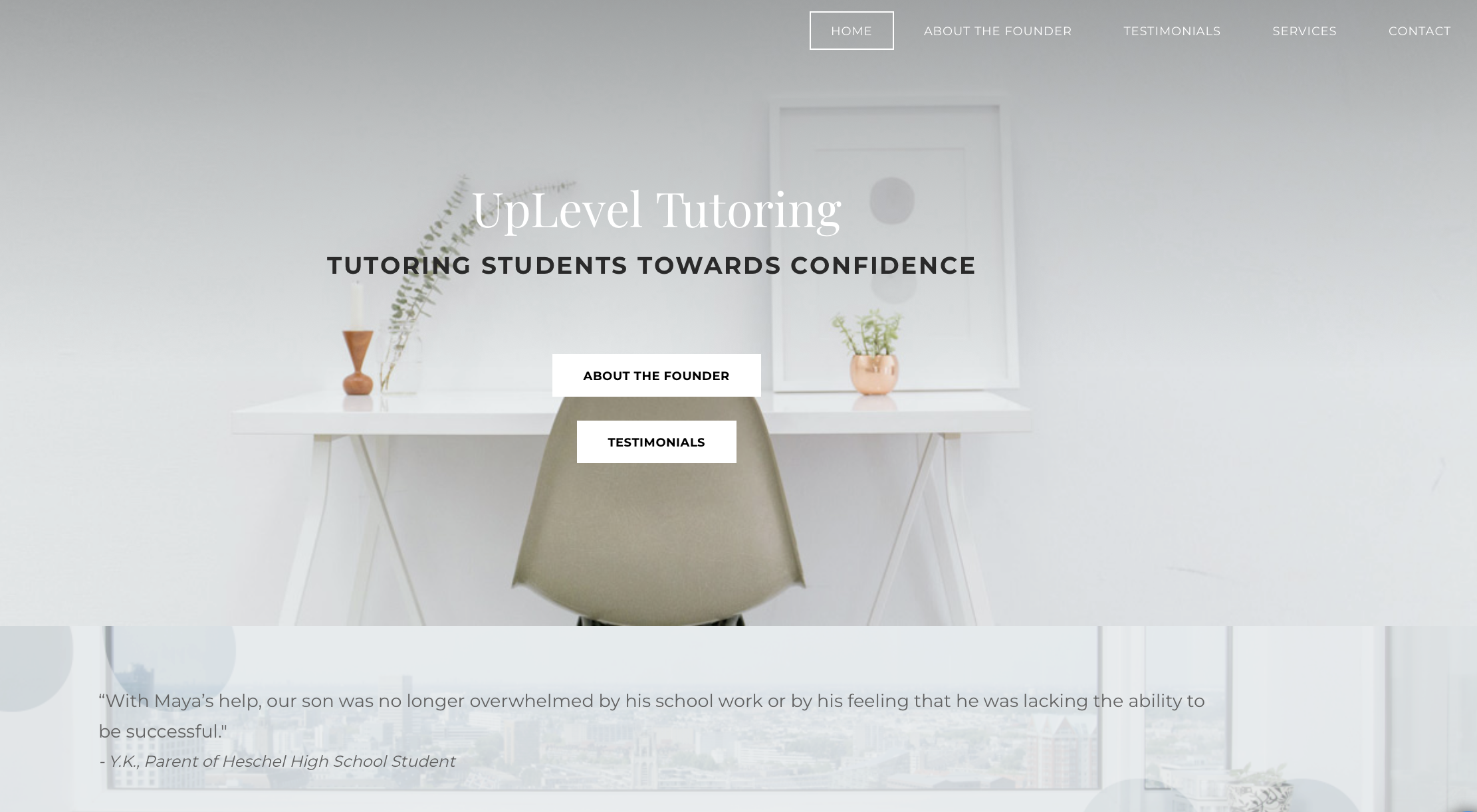 UpLevel Tutoring before rebrand — original branding
