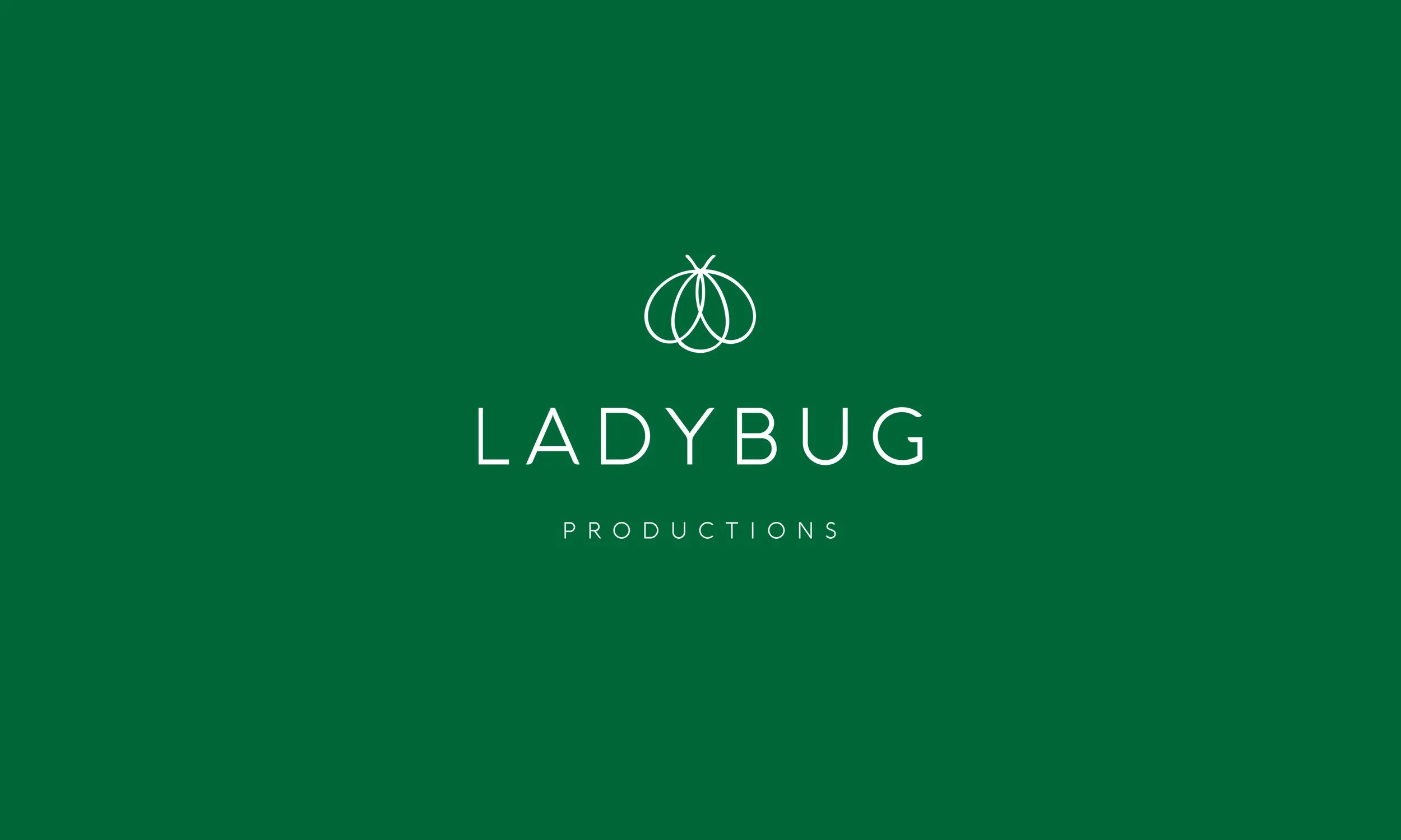 Ladybug Productions logo in use — brand identity by The Light Arts Design