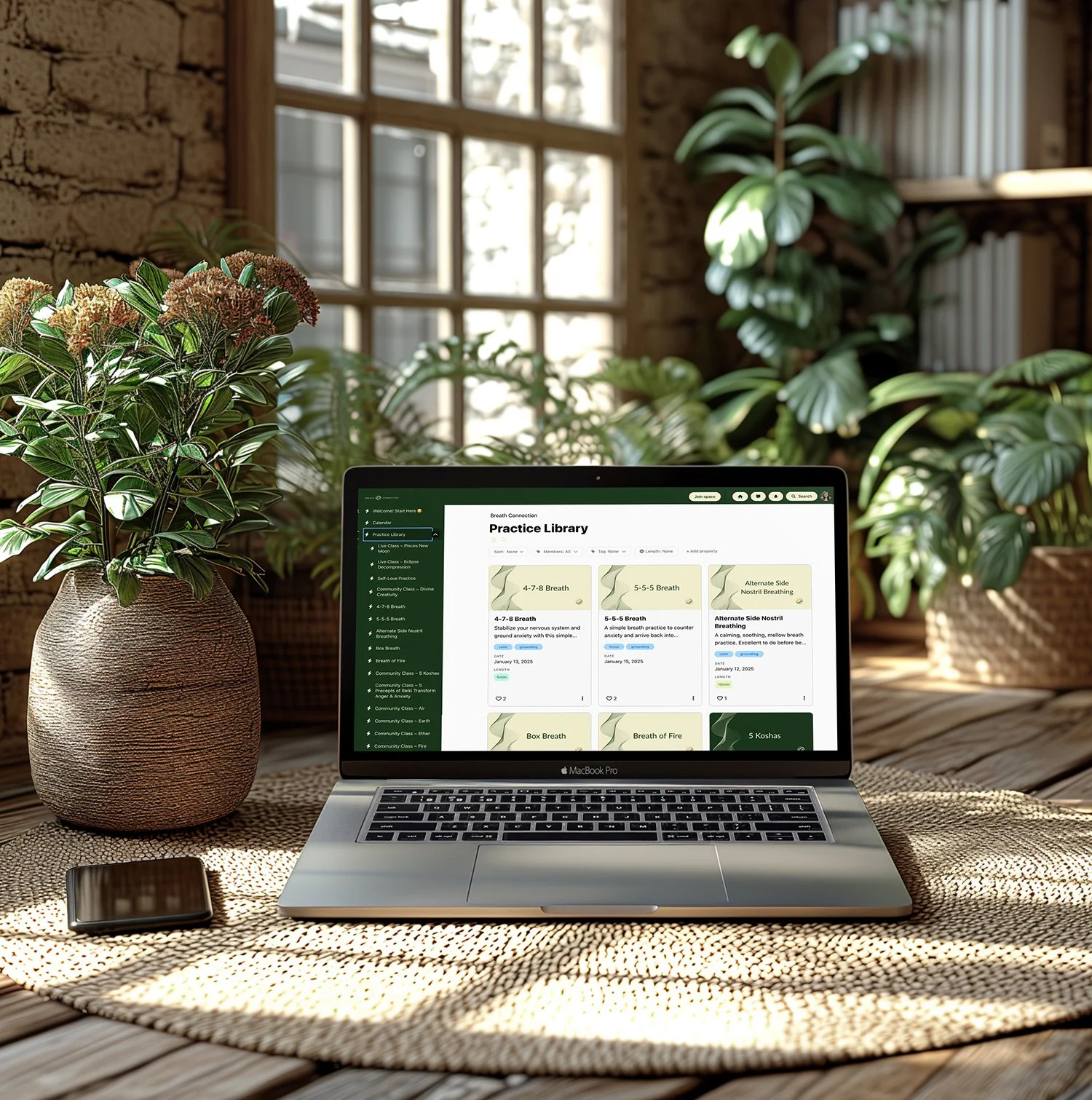Breath Connection complete rebrand — soulful branding by The Light Arts Design