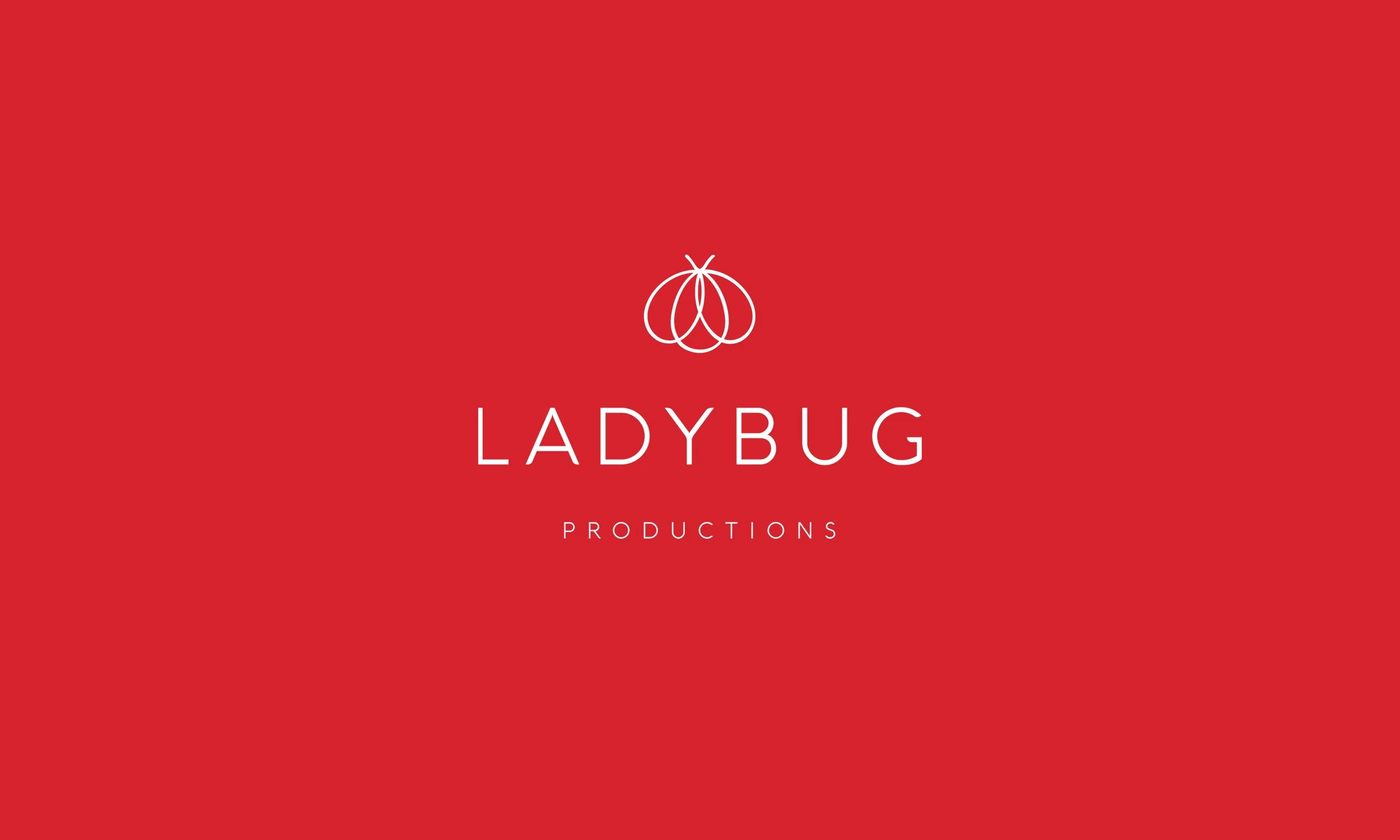 Ladybug Productions logo in use — brand identity by The Light Arts Design
