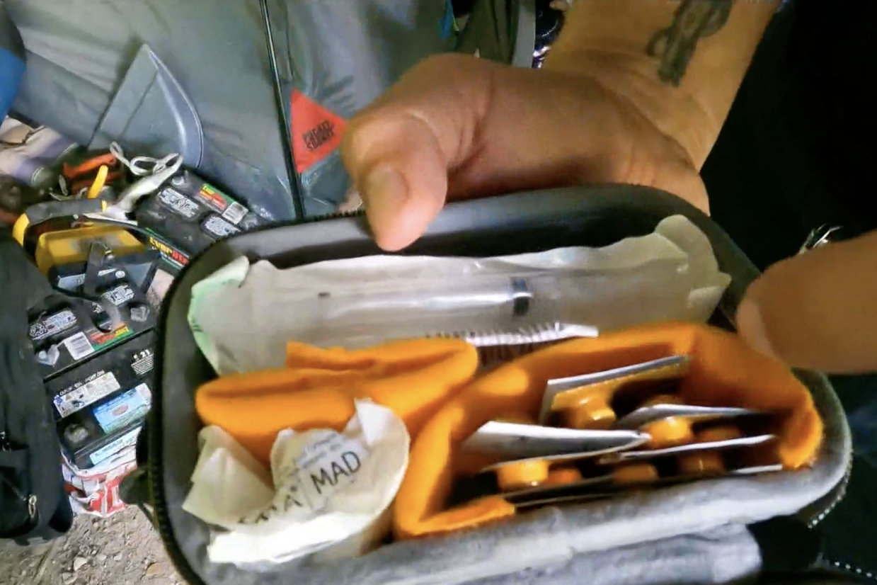 Close-up of a buprenorphine kit