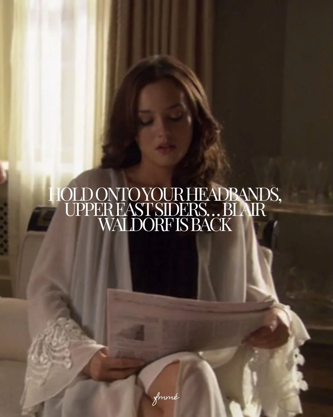 Guess who&rsquo;s back to reclaim the Upper East Side? Blair Waldorf is officially making her comeback with a brand-new novel by Gossip Girl creator Cecily von Ziegesar and yes, she&rsquo;s still the Queen B we stan.

Set 20 years later, Blair&rsquo;