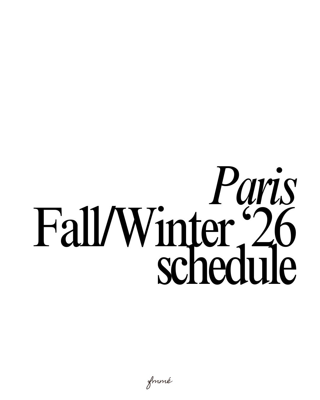 The Paris Fashion Week schedule reads like a fashion manifesto; mornings built on anticipation, afternoons owned by heritage houses, and evenings reserved for the unexpected. 

From March 2&ndash;10, the city moves to the rhythm of runways, reminding