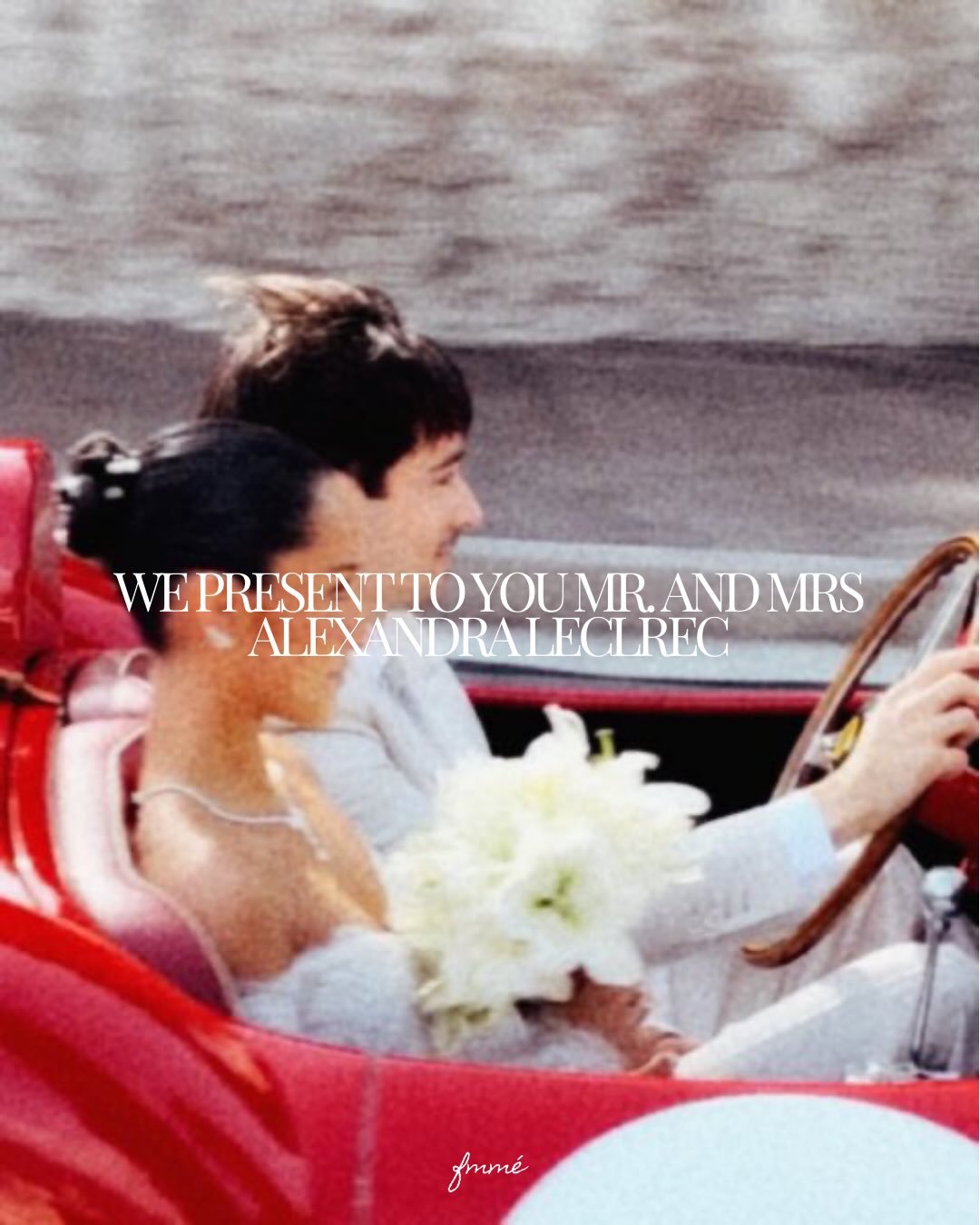 A love story sealed in elegance. Charles Leclerc and Alexandra Saint Mleux Leclerc said &ldquo;I do&rdquo;. Their wedding unfolded with a sense of quiet refinement, where elegance was expressed through simplicity and emotion.

Wishing them a lifetime