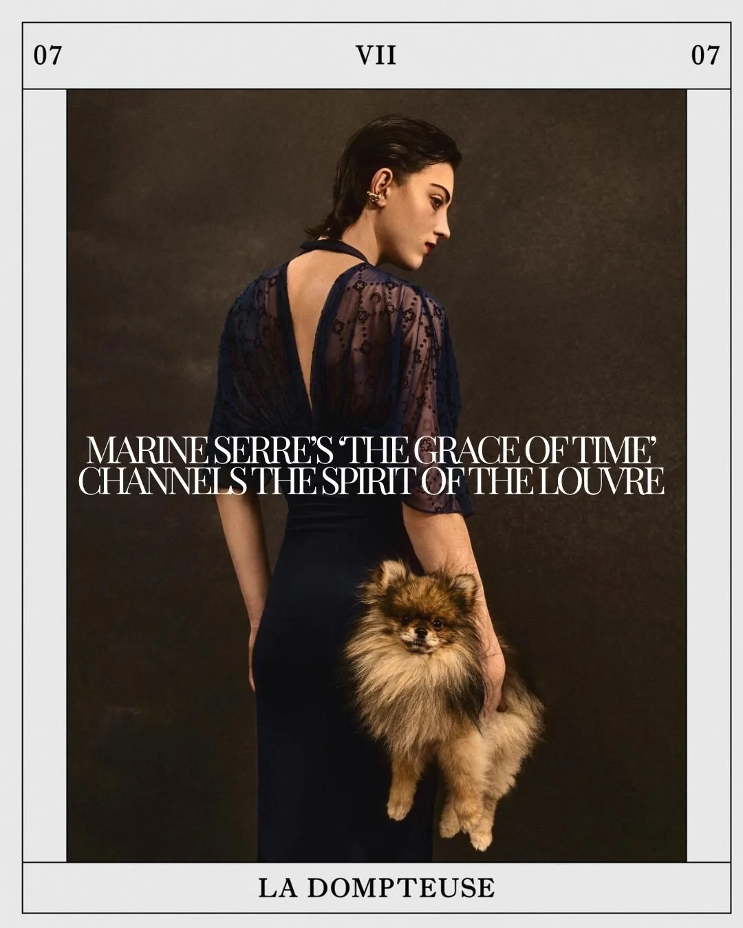 Time, but make it fashion. ⏳ 

For her latest drop &ldquo;The Grace of Time,&rdquo; Marine Serre turns to the iconic Louvre for inspiration, blending history, art, and her signature futuristic edge. Think sculptural silhouettes, upcycled fabrics, and