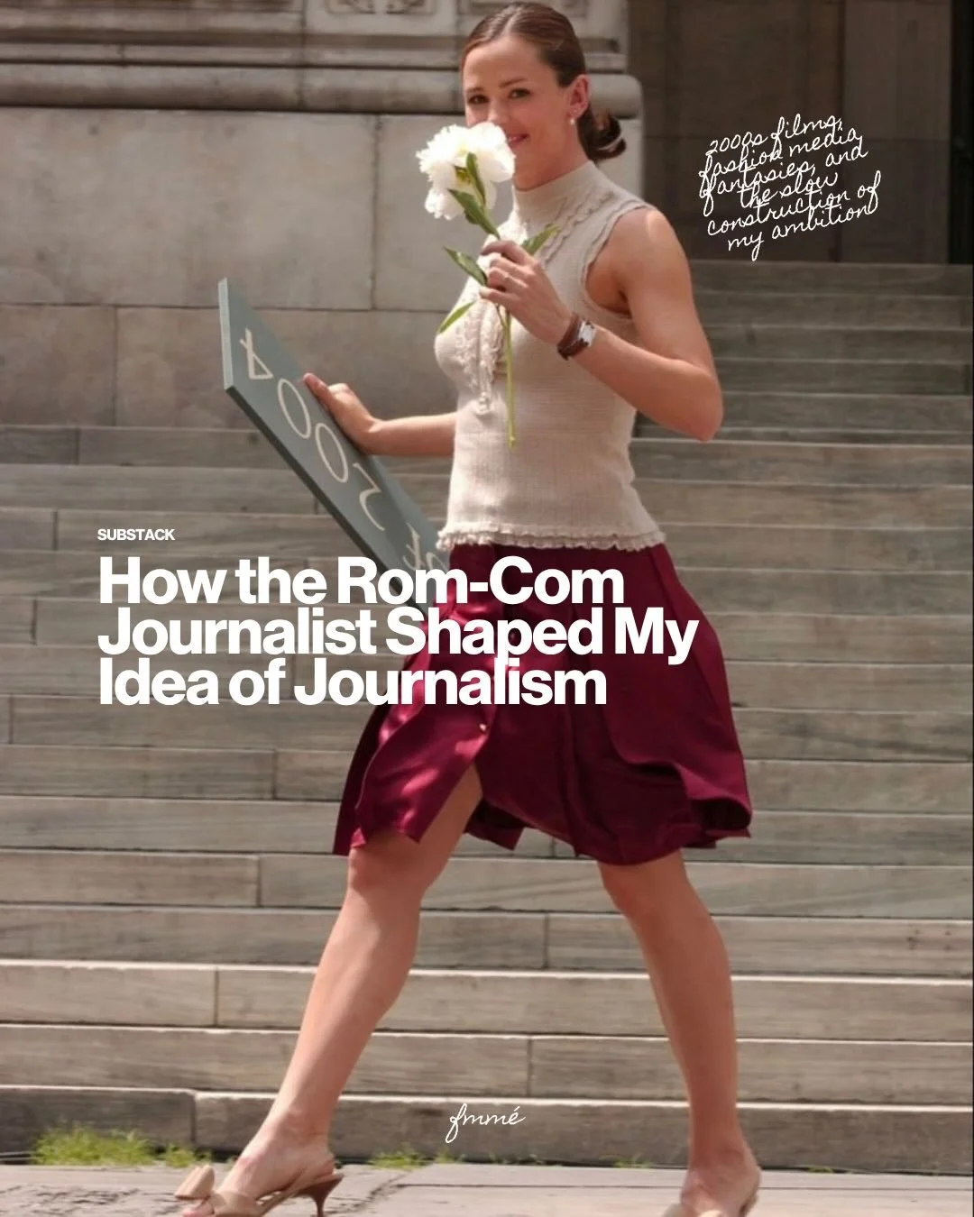 I grew up with 2000s rom coms flickering across the screen, thinking they were just lighthearted escapes. Only now do I see how quietly they shaped the way I imagine work, ambition, and even my own reflection.

There was always a specific kind of wom