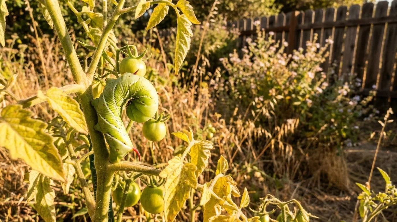 Tomato Hornworms in California: How to Identify and Control the Big Green Caterpillar