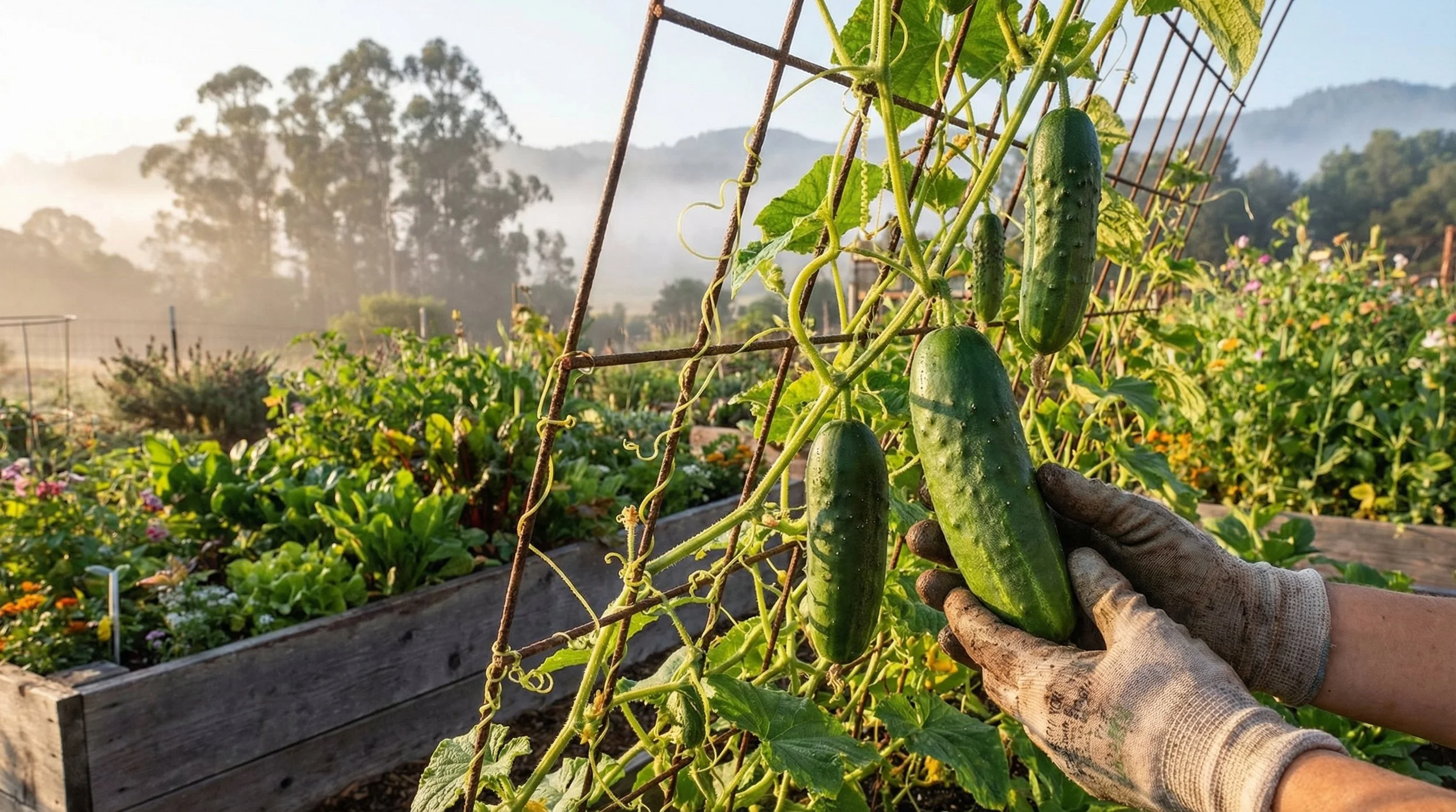 Growing Cucumbers in Santa Cruz County: Crisp Harvests Despite Cool Summers