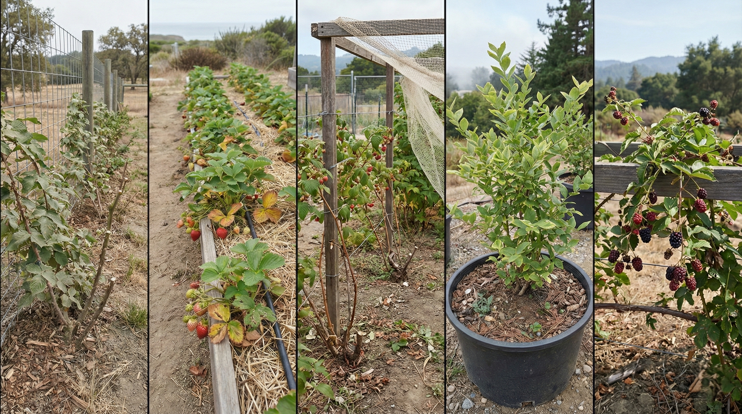 Berries growing across Santa Cruz county