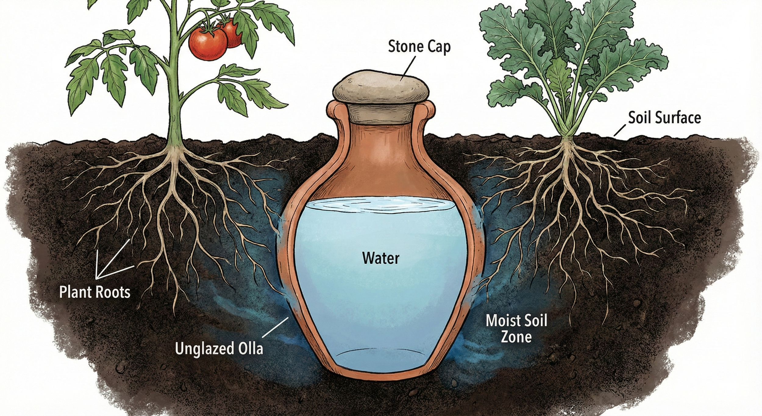 Ollas: Ancient Irrigation That's Perfect for Santa Cruz Gardens