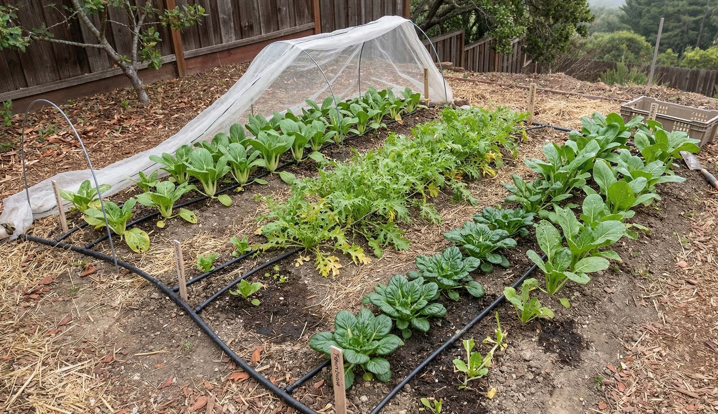 Growing Asian Greens in Santa Cruz