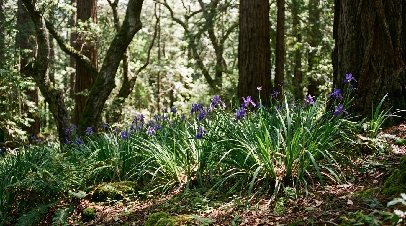 Growing Douglas Iris in Santa Cruz County