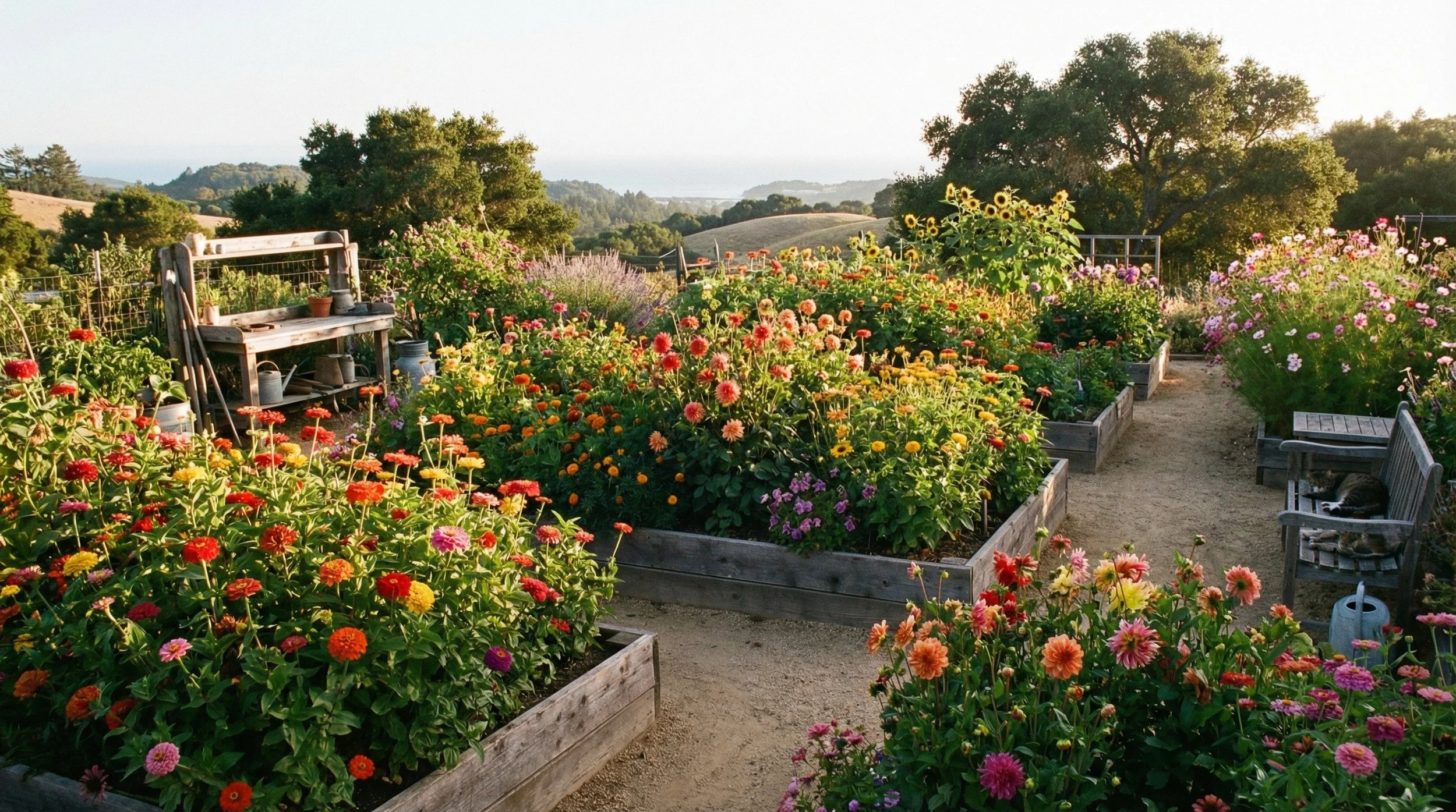 Warm-Season Cut Flowers for Santa Cruz County