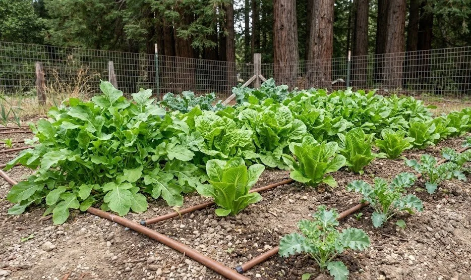 Greens in Felton Garden