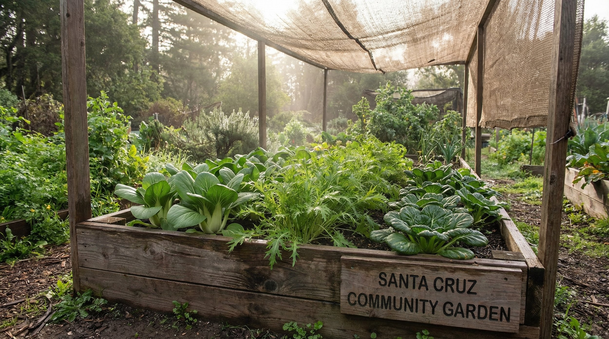 Growing Asian Greens in Santa Cruz