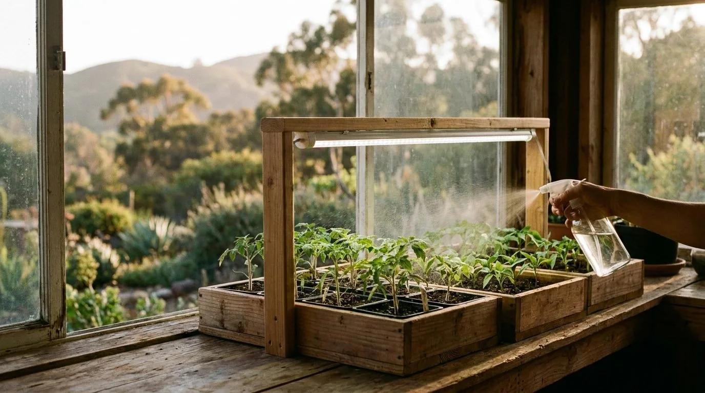 Starting Seeds Indoors in California: Timing, Light, and Leggy Seedlings