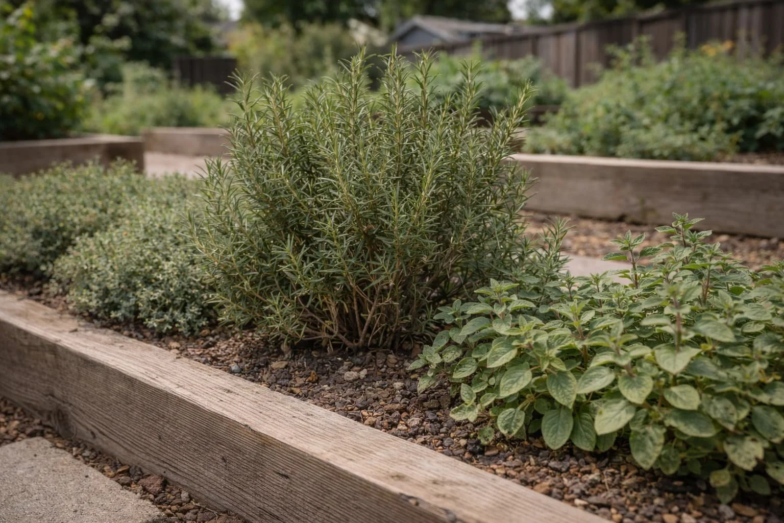 Herb garden in Scotts Valley