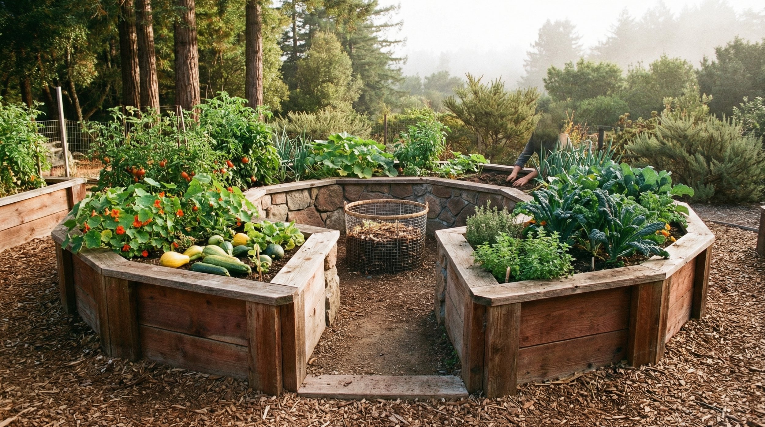 Keyhole Gardening: Combining Composting and Gardening in One Bed