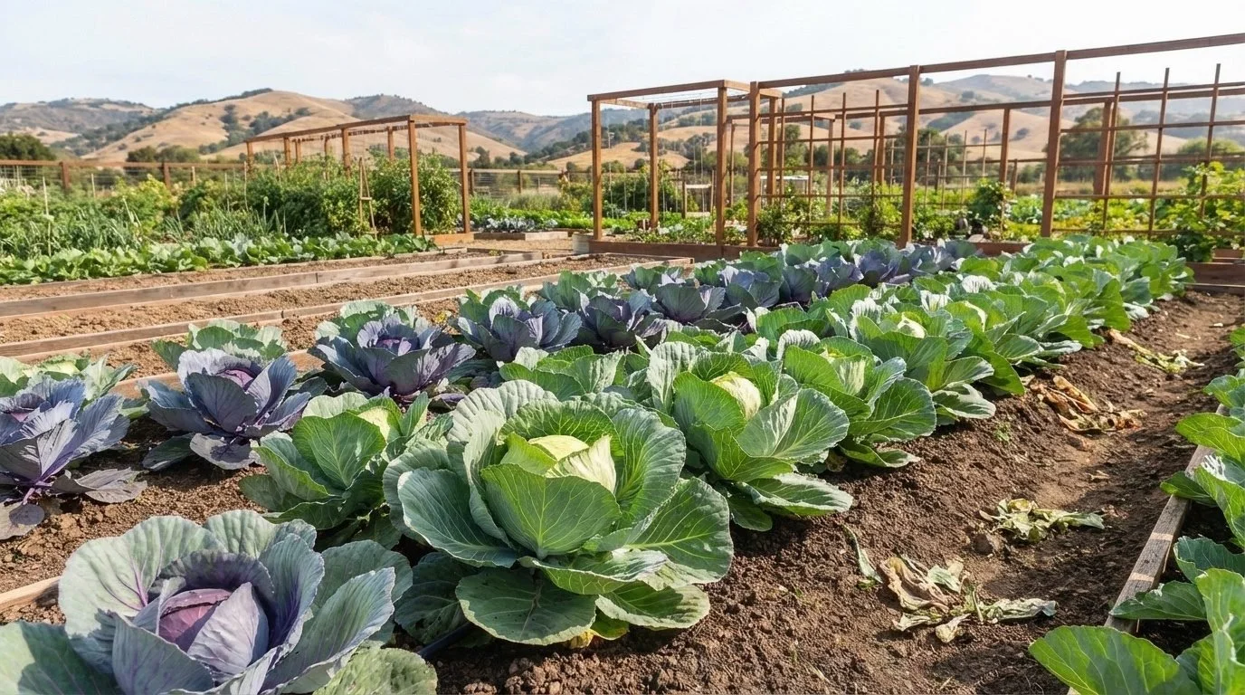 Growing Cabbage in Santa Cruz County | Green, Red, Savoy & Napa